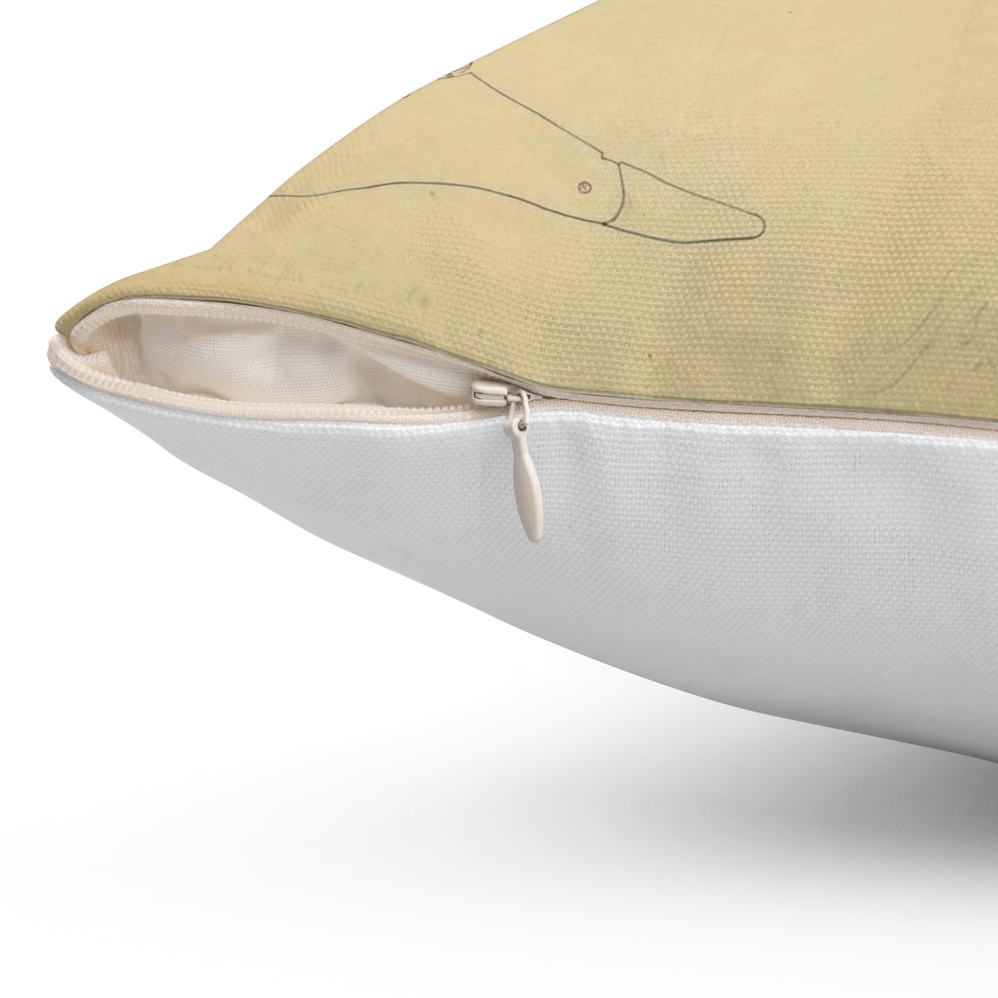 Patent drawing - for Jonathan Russell's Artificial Leg Public domain image Decorative Accent Square Pillow