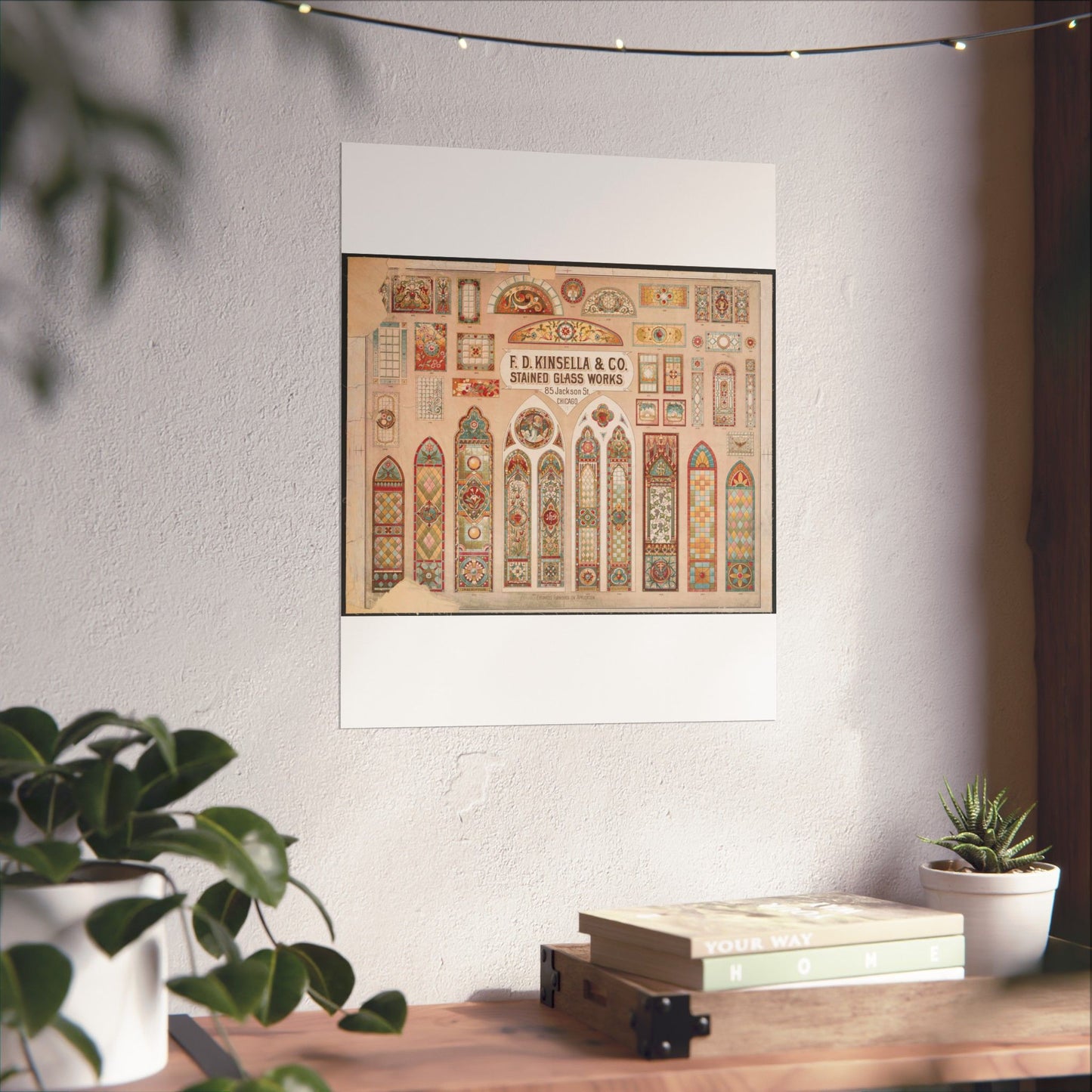 F.D. Kinsella & Co., stained glass works High Quality Matte Wall Art Poster for Home, Office, Classroom