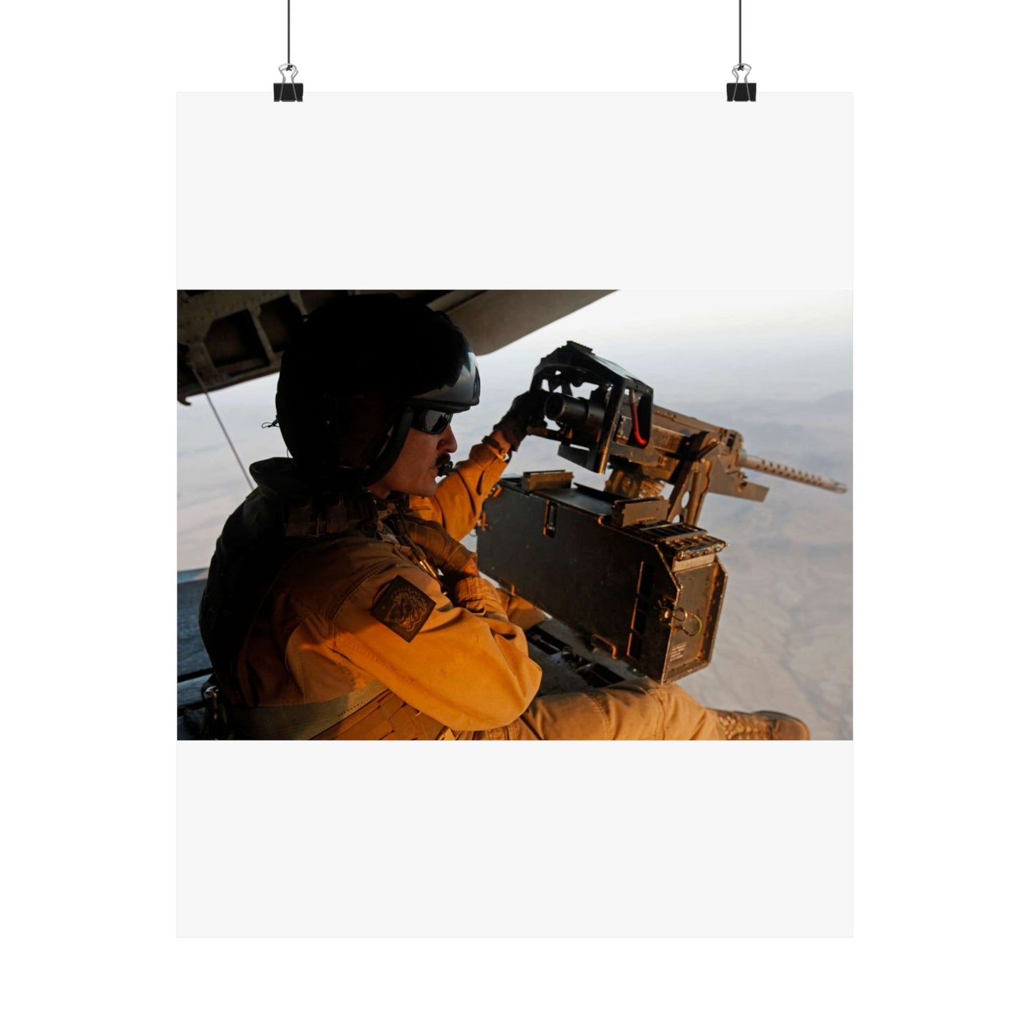 U.S. Marine Corps Staff Sgt. Peter A. Montalvo, a crew High Quality Matte Wall Art Poster for Home, Office, Classroom