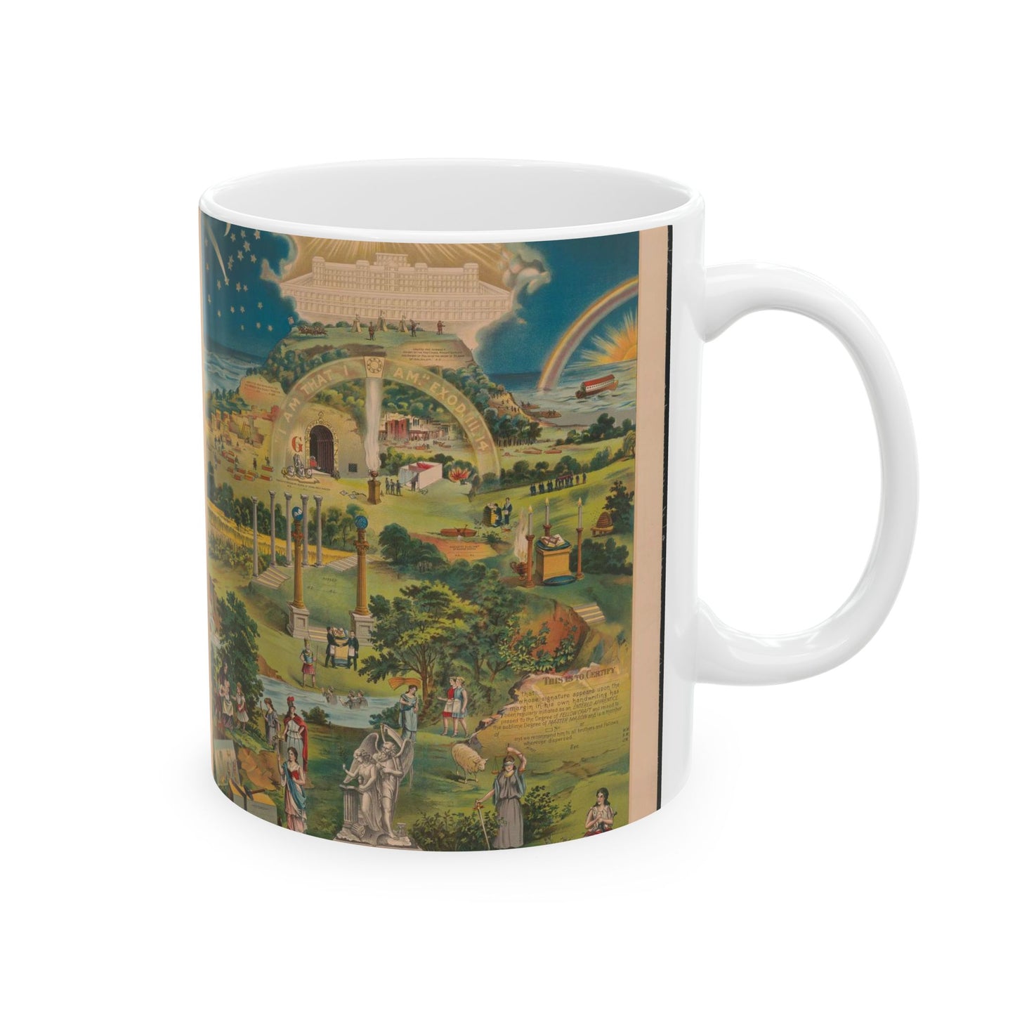 Our emblematic mystic light of masonry Beautiful Novelty Ceramic Coffee Mug 11oz