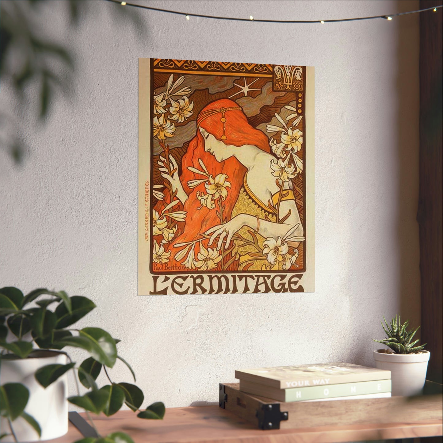 Paul Emile Berthon - Affiche pour la Revue "l'Érmitage. High Quality Matte Wall Art Poster for Home, Office, Classroom