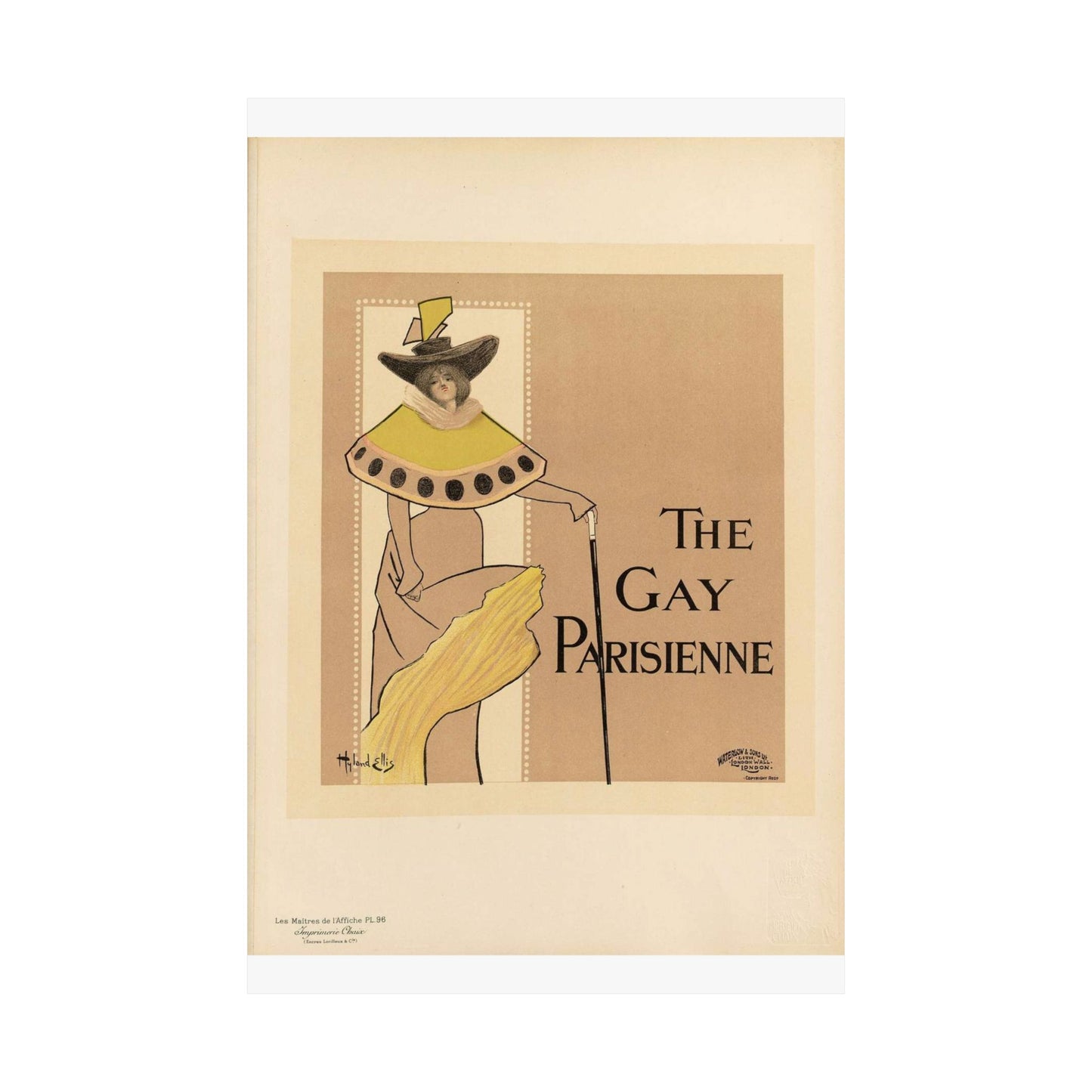 Maîtres de l'affiche V 2 - Pl 96 - Fred Hyland - Leigh Ellis High Quality Matte Wall Art Poster for Home, Office, Classroom