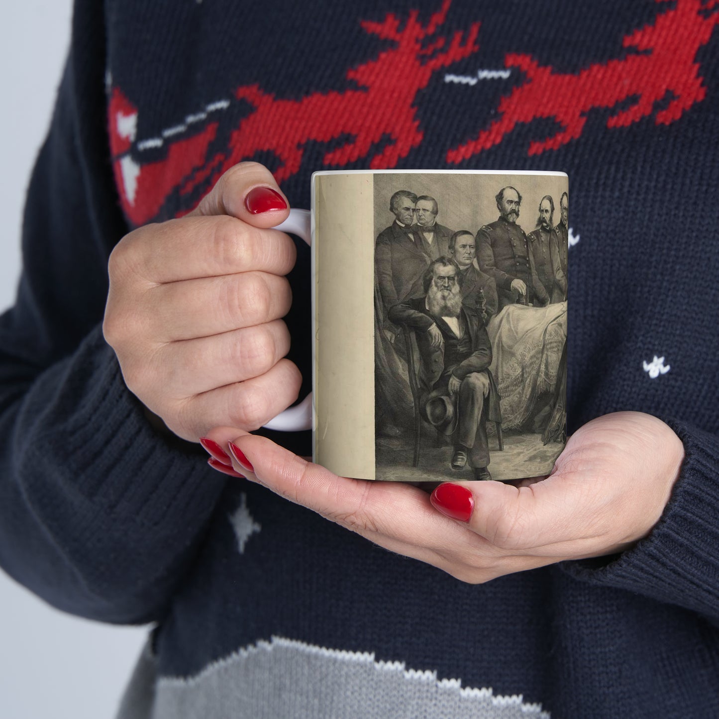 Death bed of Lincoln / A. Brett & Co. 83 Nassau St. Beautiful Novelty Ceramic Coffee Mug 11oz