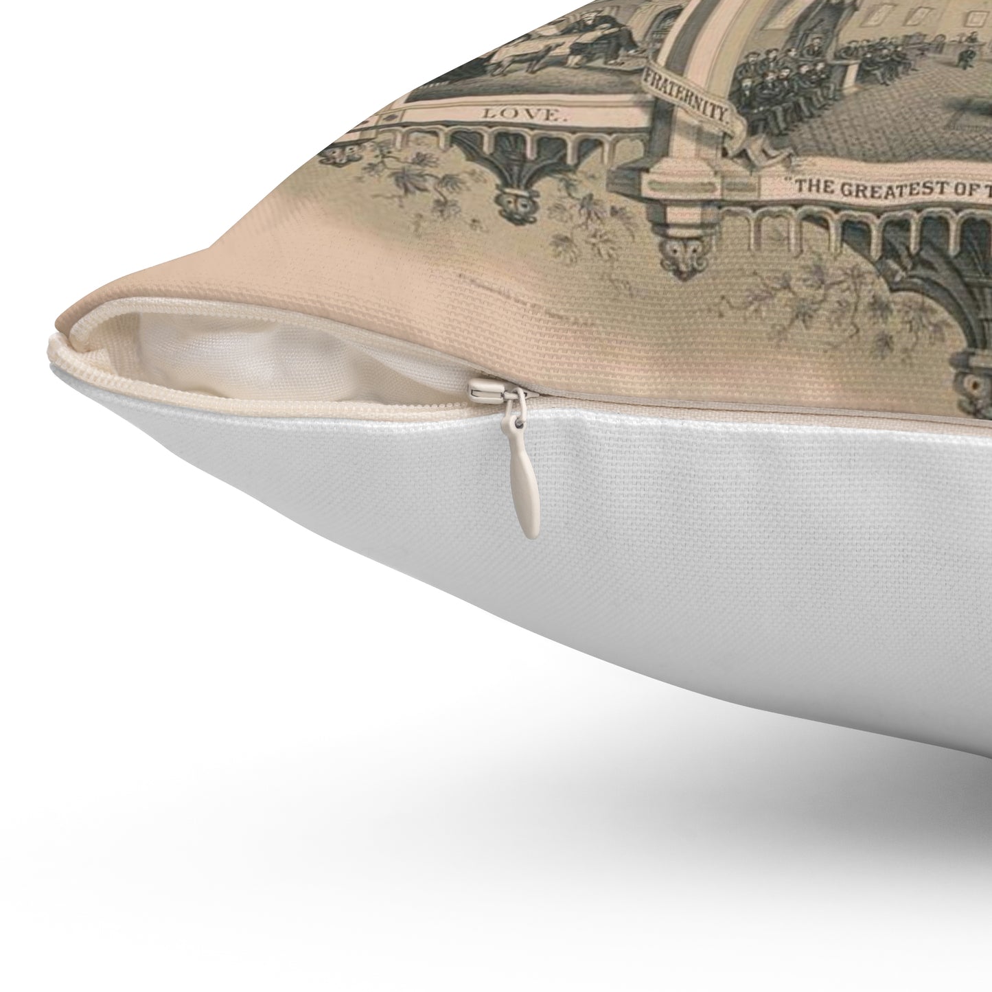 Ancient order of United Workmen, purity, education, elevation of mankind Decorative Accent Square Pillow