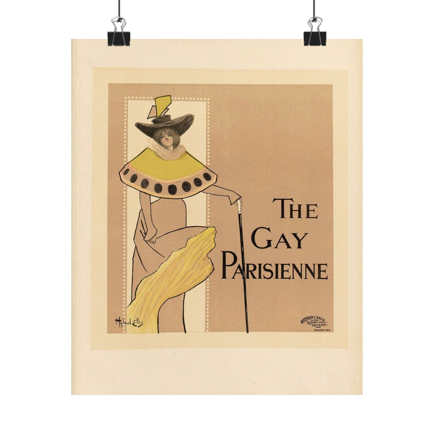Maîtres de l'affiche V 2 - Pl 96 - Fred Hyland - Leigh Ellis High Quality Matte Wall Art Poster for Home, Office, Classroom