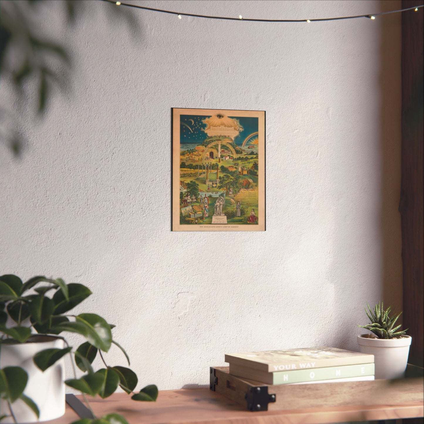 Our emblematic mystic light of masonry High Quality Matte Wall Art Poster for Home, Office, Classroom