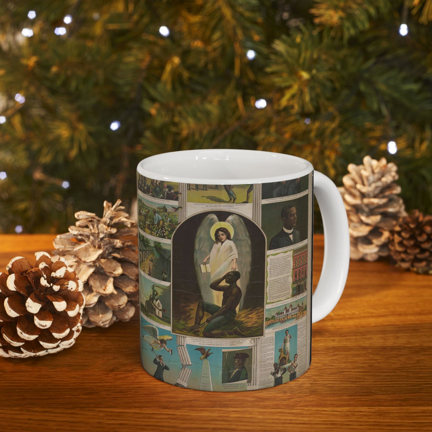 Afro-American Monument - Print, Library of Congress collection Beautiful Novelty Ceramic Coffee Mug 11oz