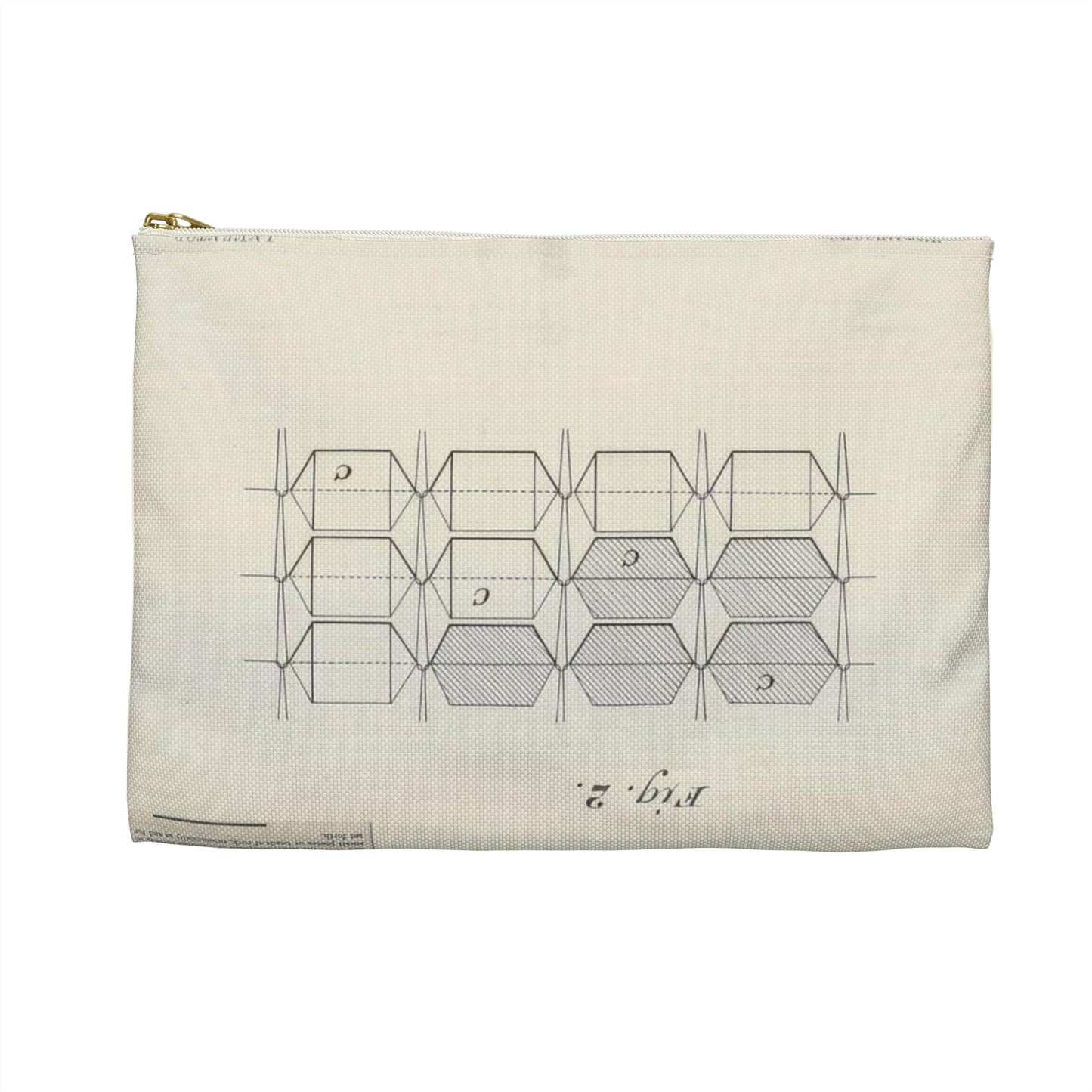 Patent drawing - for P. Plant's Cork Swimming Suit Public domain image Large Organizer Pouch with Black Zipper