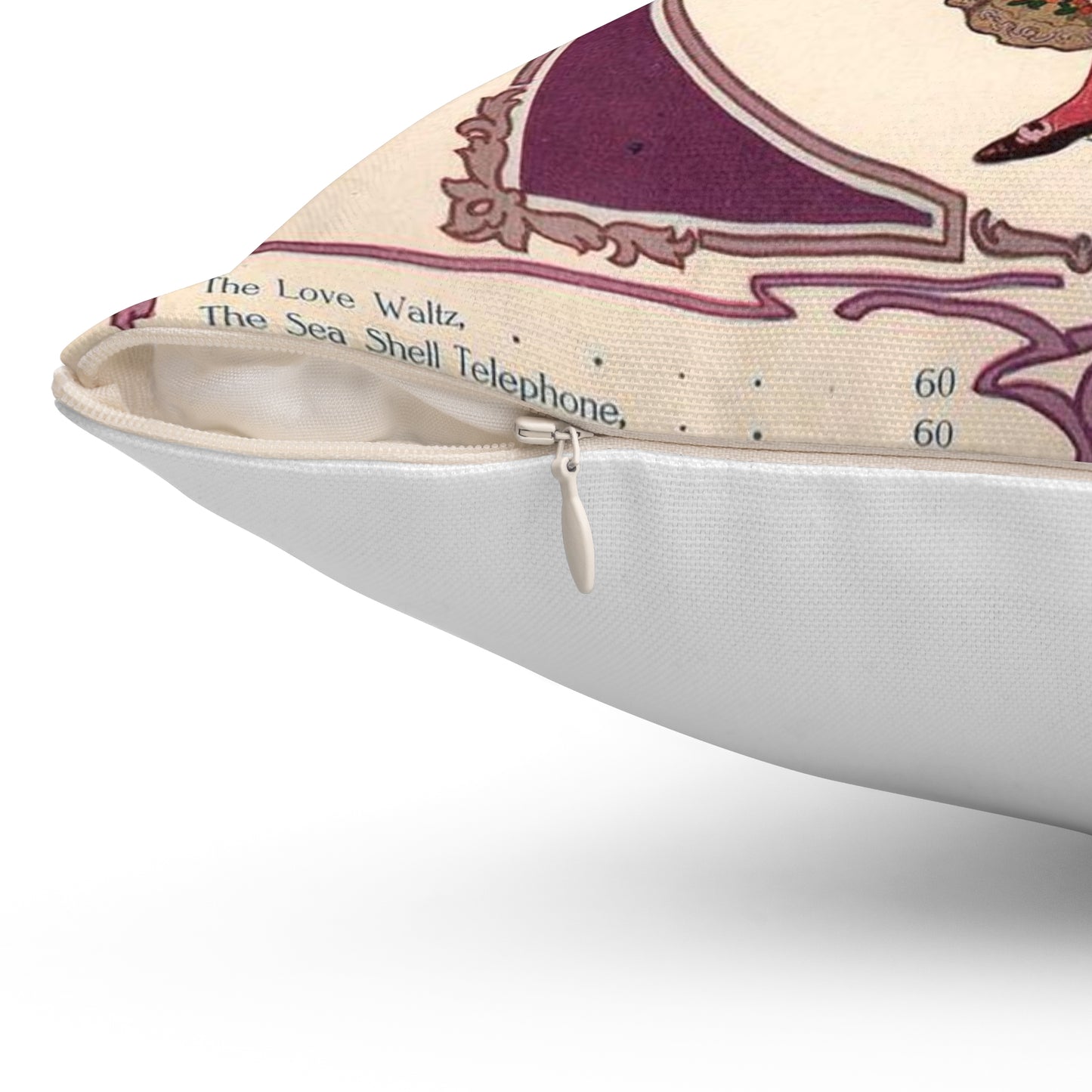 Modern Banditti - Public domain American sheet music Decorative Accent Square Pillow
