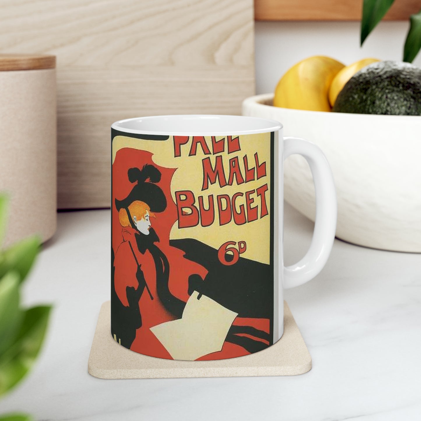 Affiche anglaise pour la revue hebdomadaire "Illustrated Pall Mall Budget". Beautiful Novelty Ceramic Coffee Mug 11oz