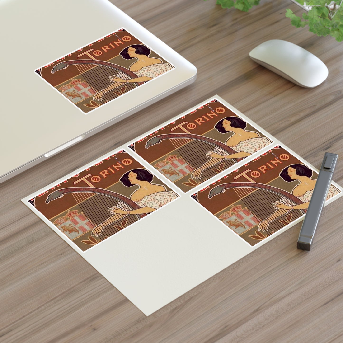Affiche italienne pour le "Théâtre royal de Turin" Laminated UV Protective Vinyl Stickers