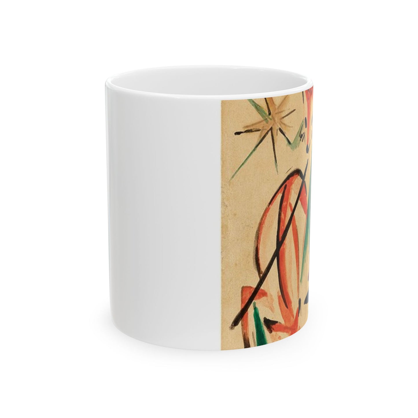 Franz Marc Füchse 1913 - A painting of a fox and a star Beautiful Novelty Ceramic Coffee Mug 11oz