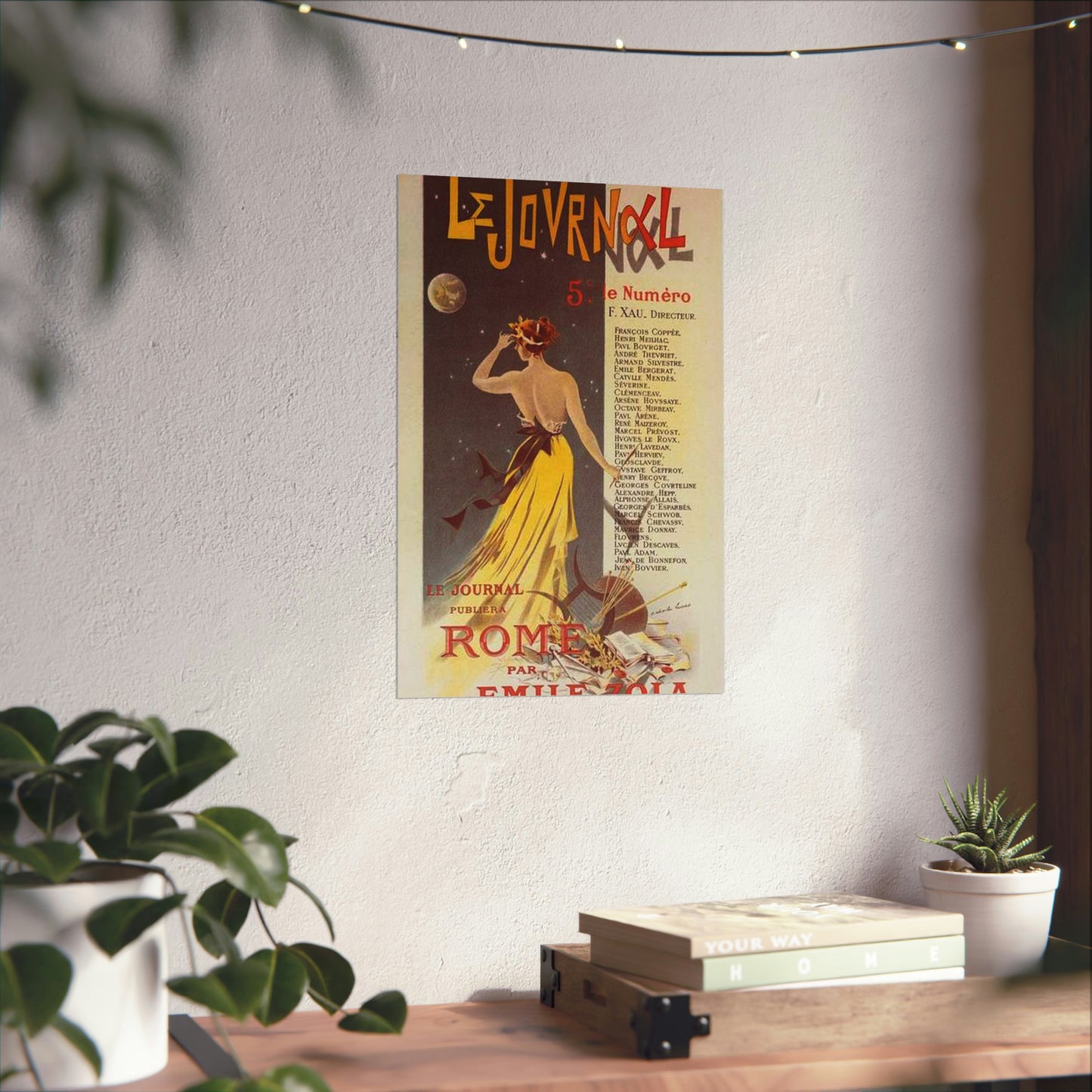 Affiche pour annoncer la publication de "Rome" dans Le Journal. High Quality Matte Wall Art Poster for Home, Office, Classroom