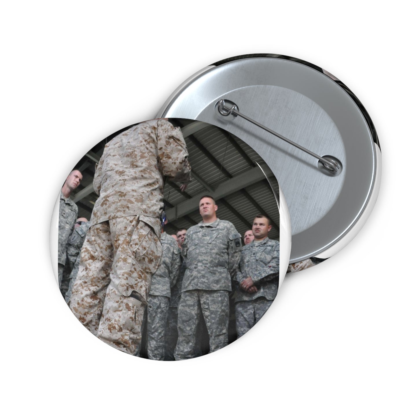 U.S. Navy Vice Adm. Mike LeFever, commander of the Pin Buttons with Crisp Design