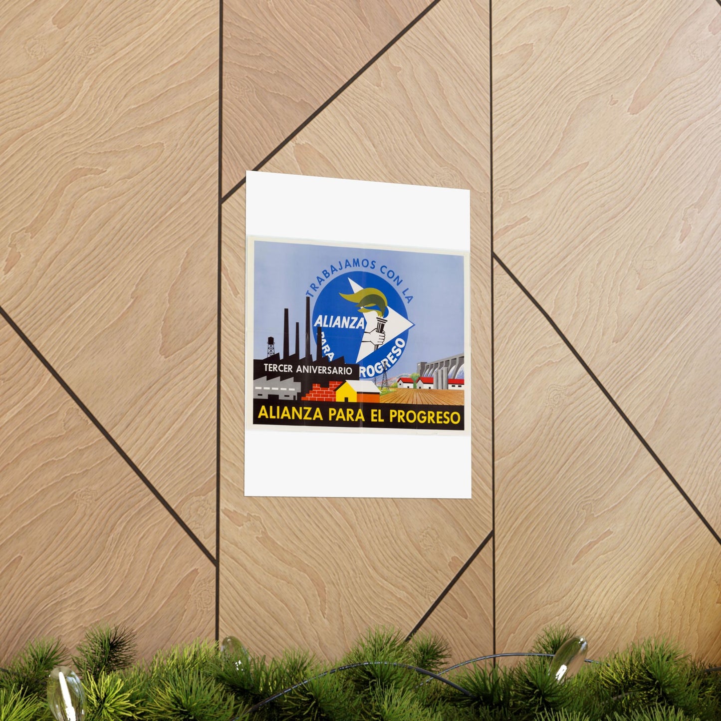 Alliance Posters, Cold War American Propaganda poster High Quality Matte Wall Art Poster for Home, Office, Classroom