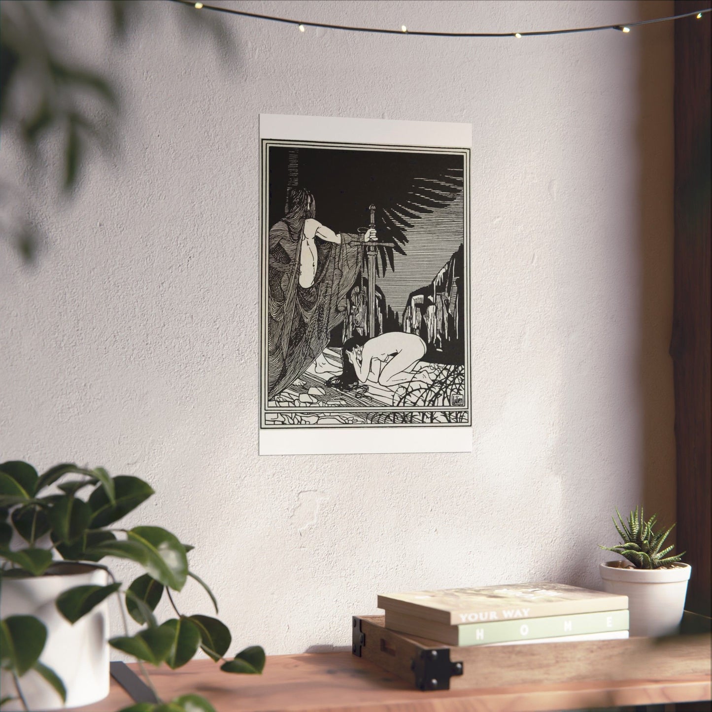 Juda 3 - Art nouveau public domain image High Quality Matte Wall Art Poster for Home, Office, Classroom