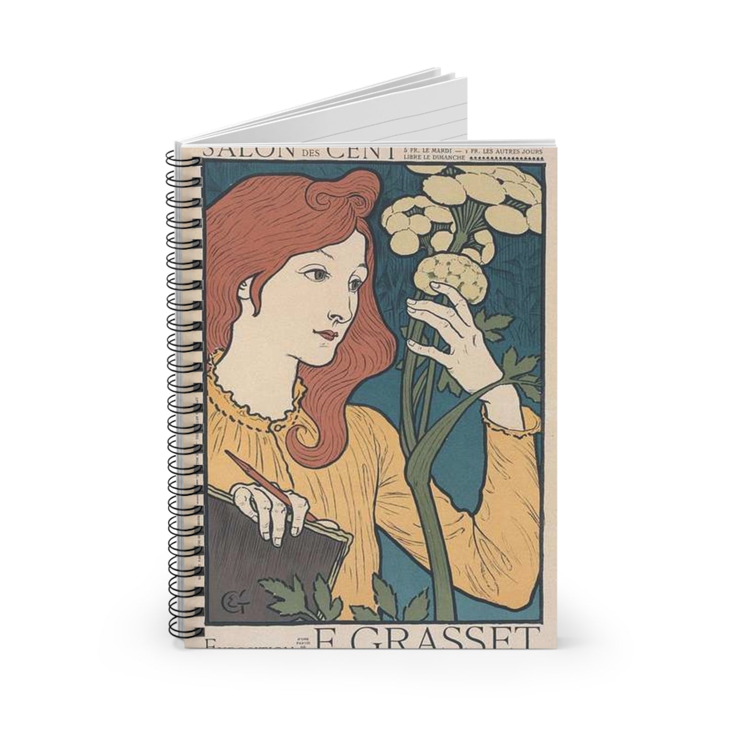 Affiche pour l' "Exposition E. Grasset" au Salon des Cent. Spiral Bound Ruled Notebook with Printed Cover