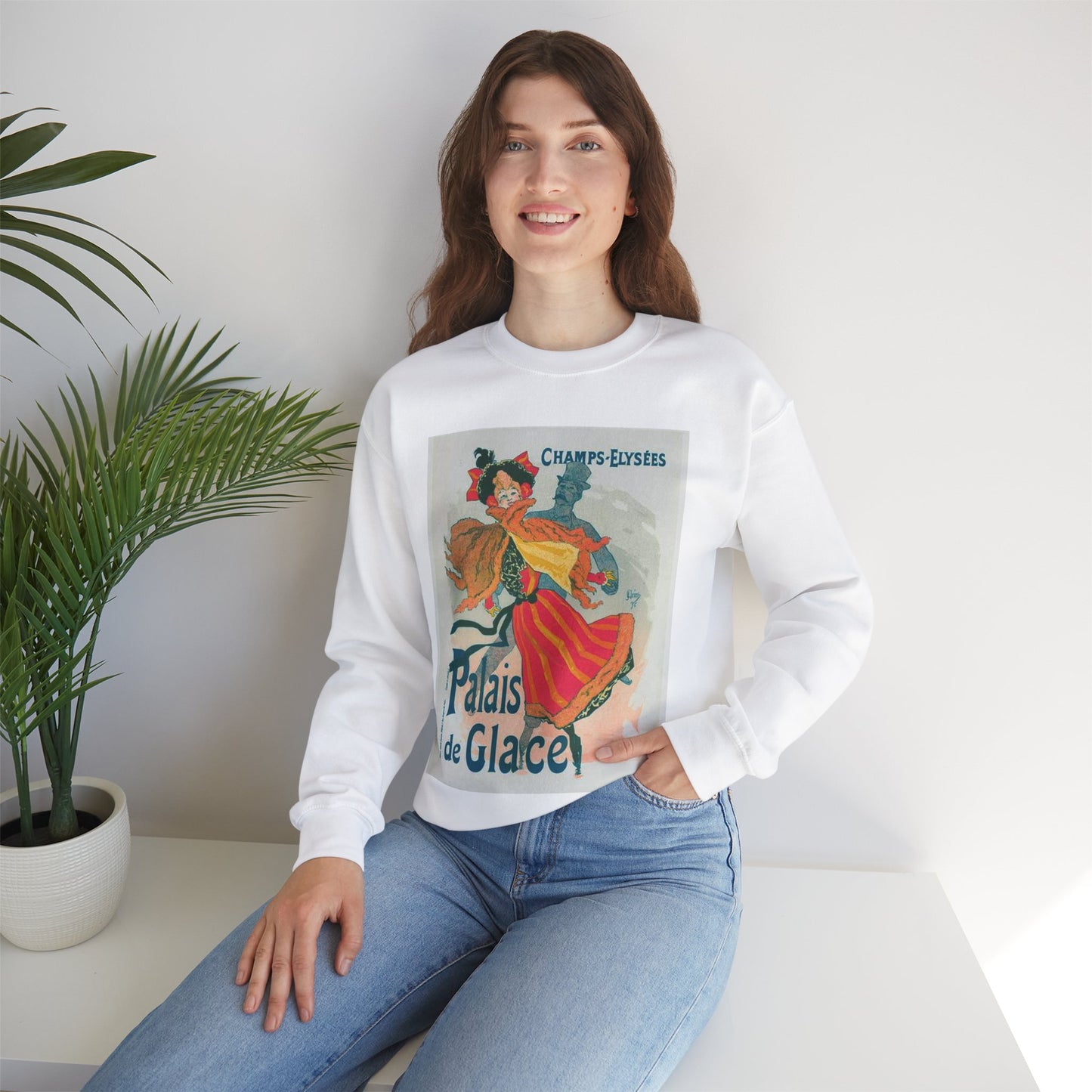 Nouvelle affiche pour le "Palais de Glace". White Heavy Blend Adult Crew Neck SweatShirt