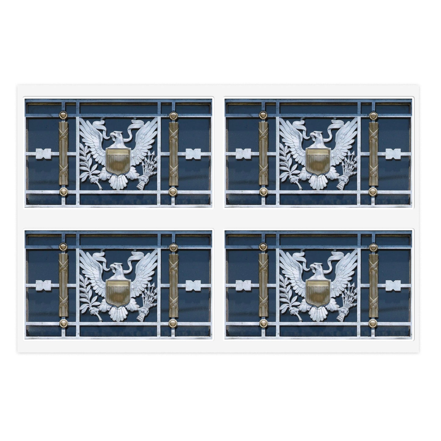 Door detail, Robert J. Nealon Federal Building and U.S. Courthouse, Scranton, Pennsylvania Laminated UV Protective Vinyl Stickers