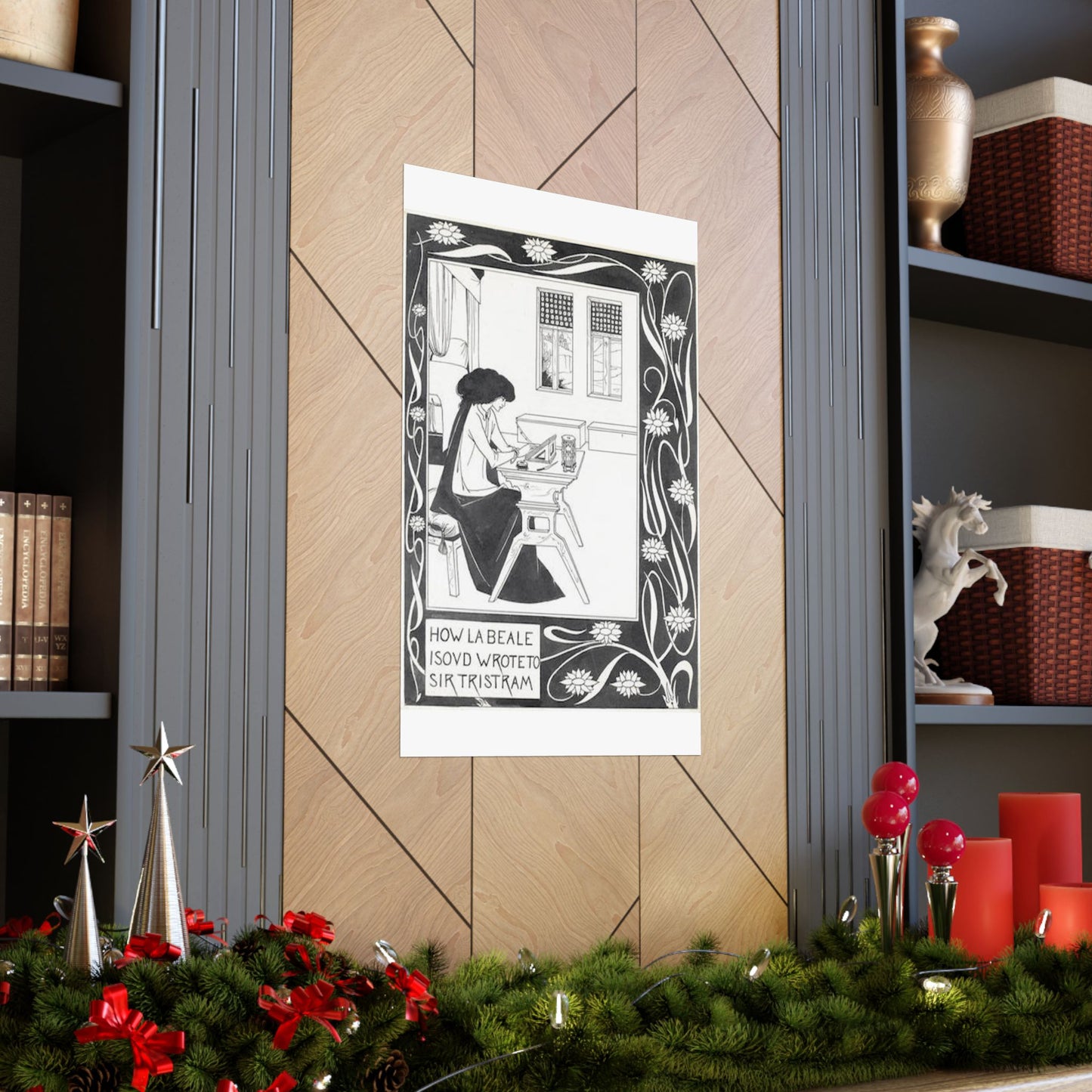 How la Beale Isoud wrote to Sir Tristram High Quality Matte Wall Art Poster for Home, Office, Classroom