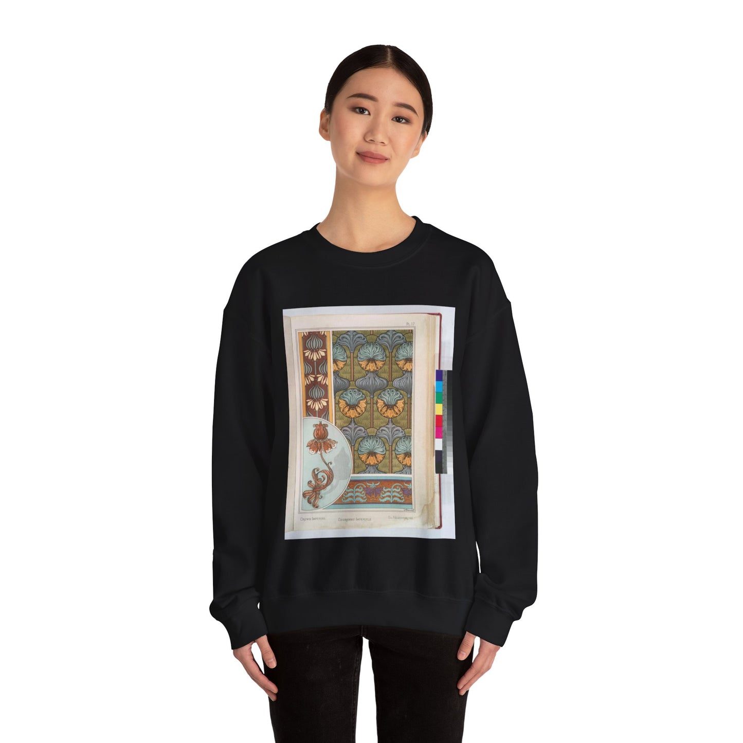 Couronne imperiale, Maurice Pillard Verneuil Black Heavy Blend Adult Crew Neck SweatShirt