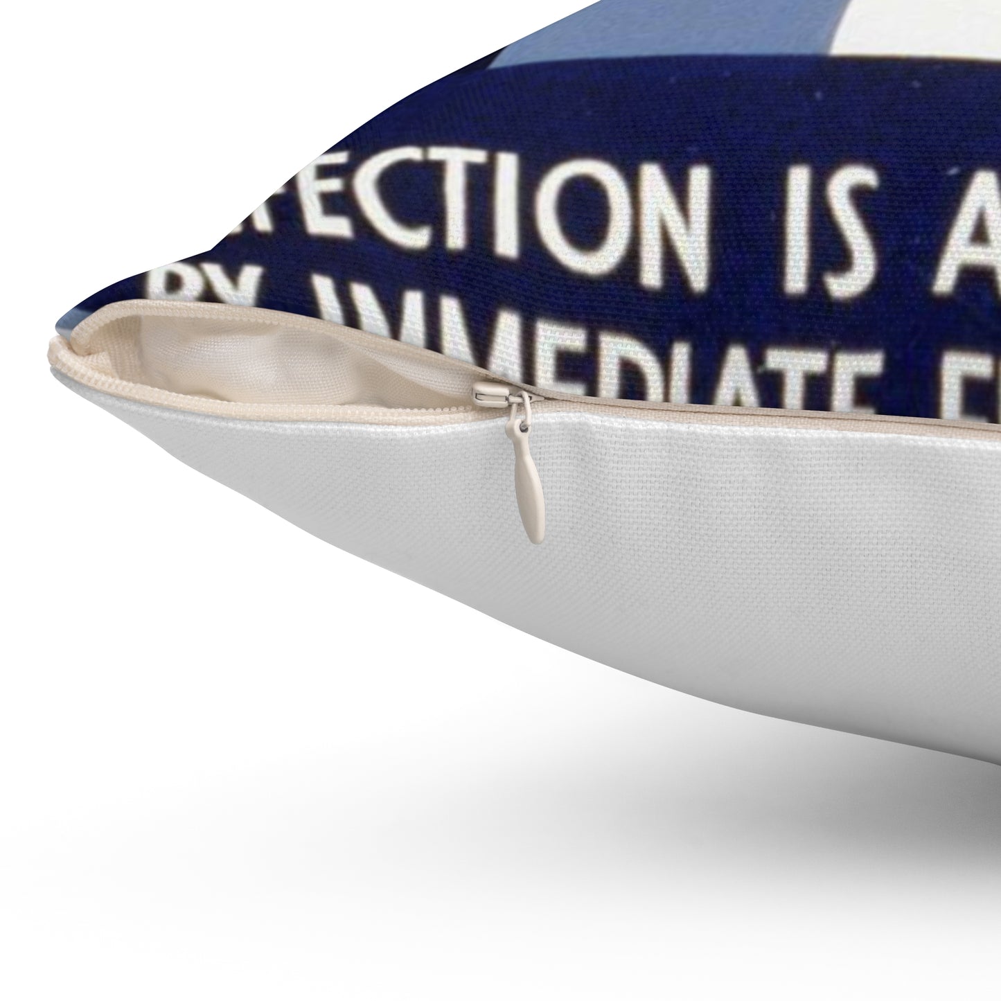 "Just a scratch" But! Infection is avoided by immediate first aid on-the-job! Decorative Accent Square Pillow