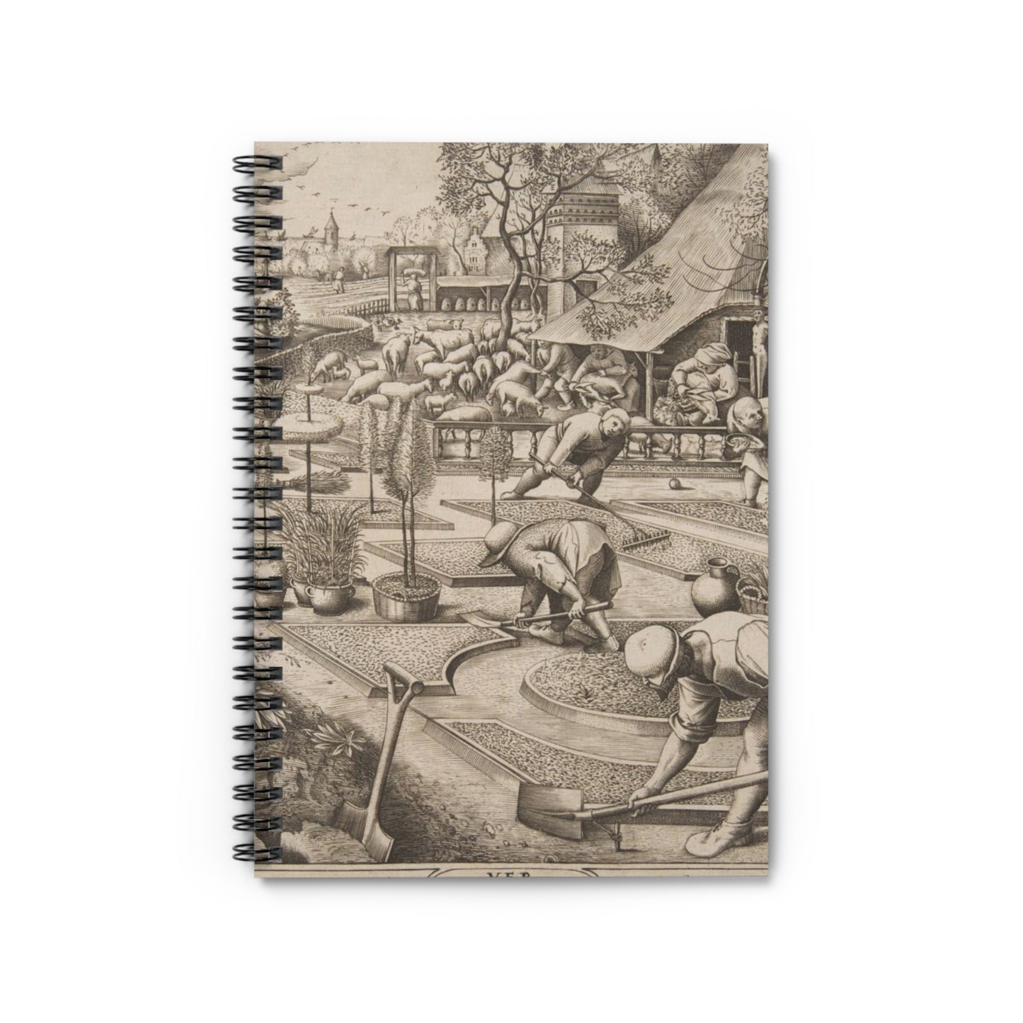Pieter van der Heyden - Spring (Ver) from The Seasons Spiral Bound Ruled Notebook with Printed Cover