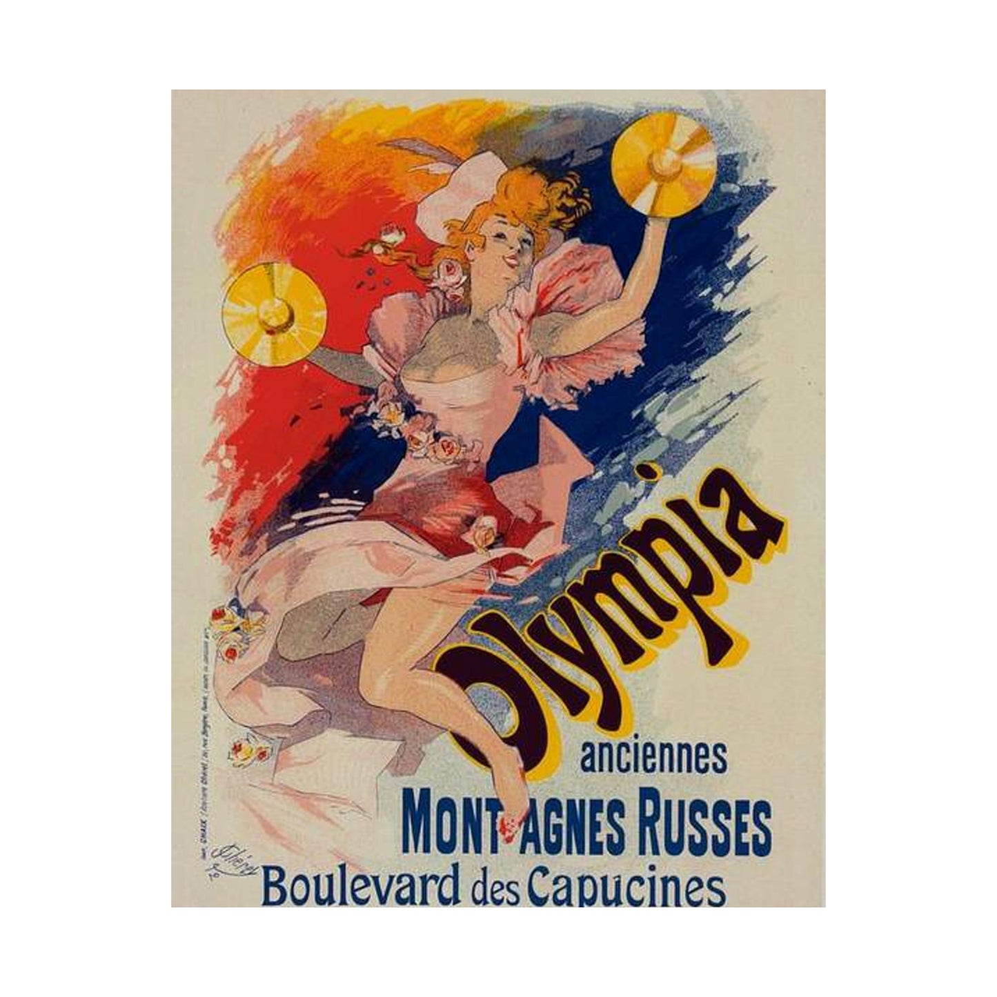 Affiche pour "Olympia". - Art nouveau public domain poster High Quality Matte Wall Art Poster for Home, Office, Classroom
