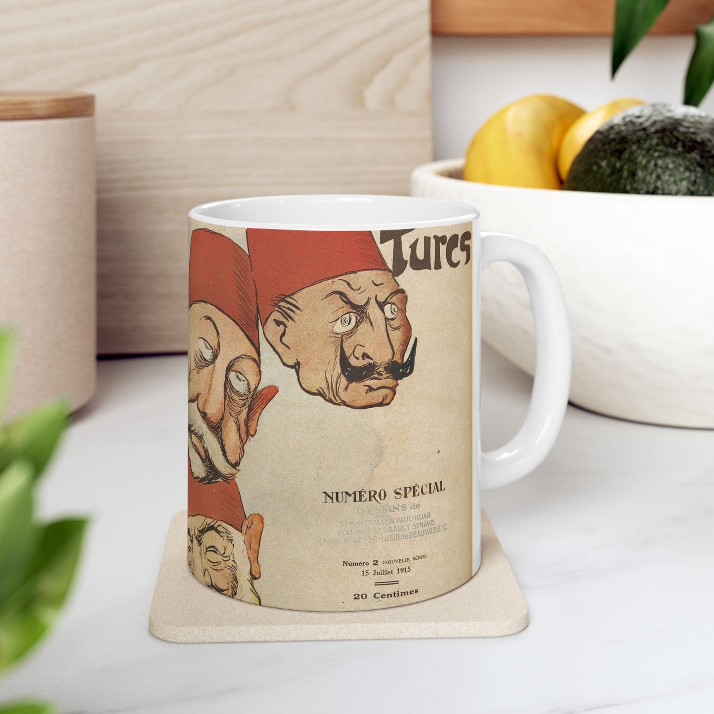 Georges Goursat - La Baïonnette numéro 2 couverture Beautiful Novelty Ceramic Coffee Mug 11oz