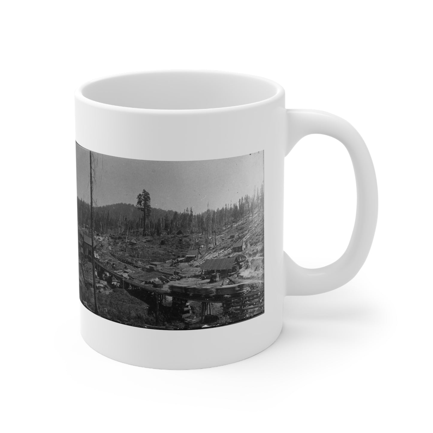 Converse Basin, Logging, Converse Basin Mill. Beautiful Novelty Ceramic Coffee Mug 11oz