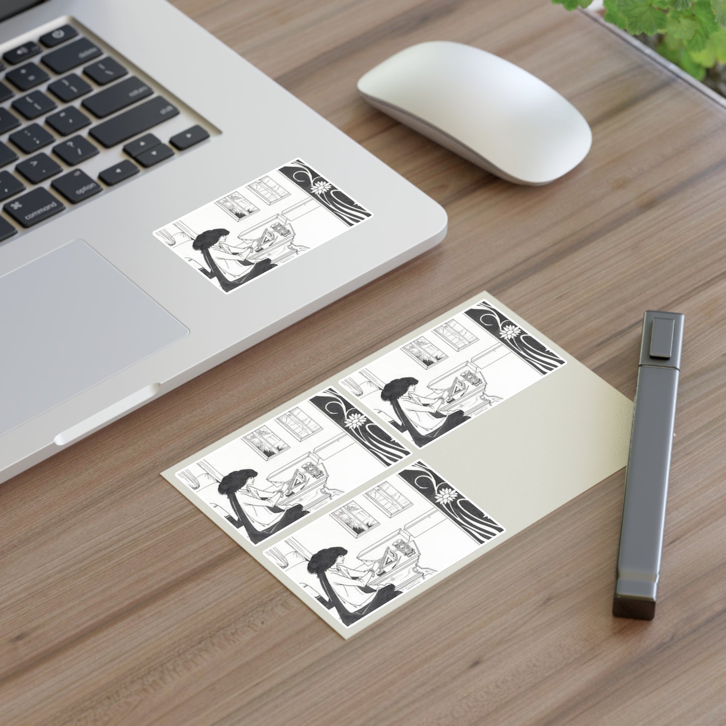 How la Beale Isoud wrote to Sir Tristram Laminated UV Protective Vinyl Stickers