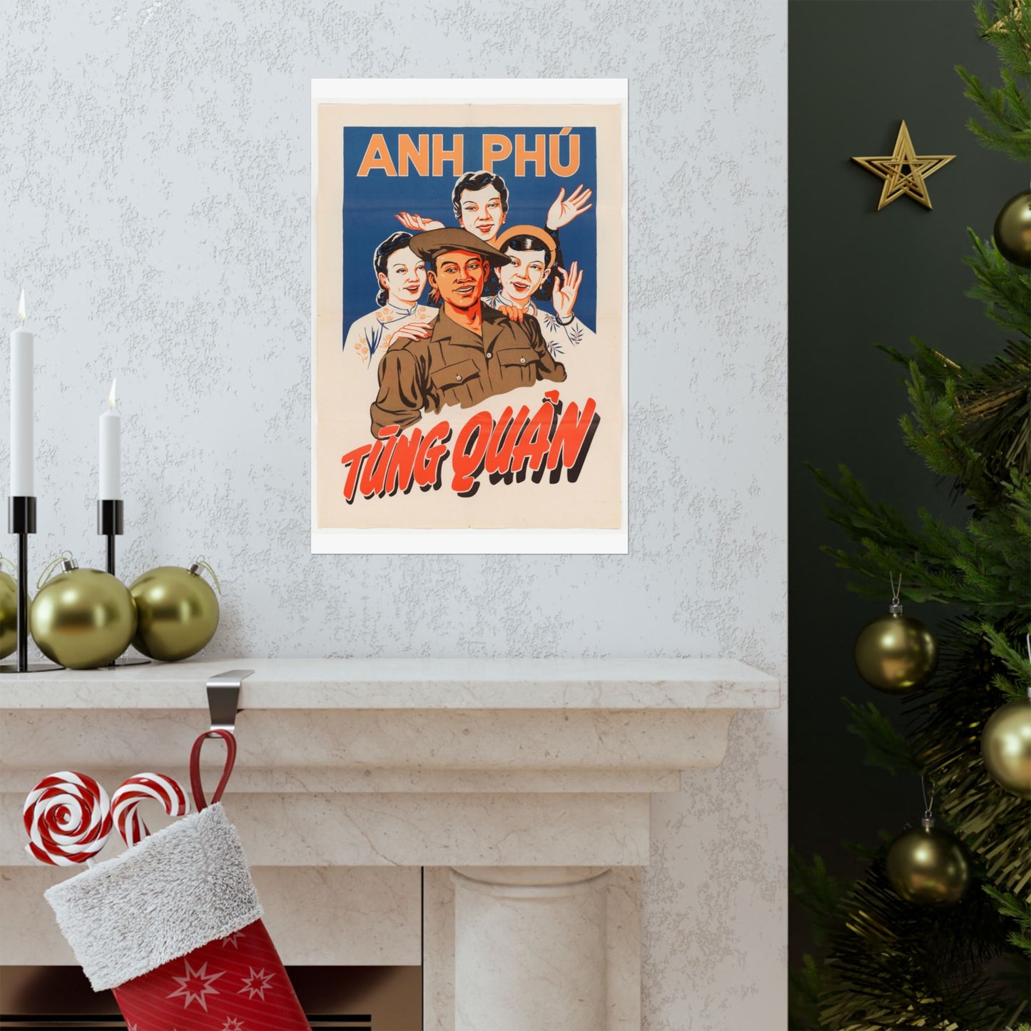 Viet Poster #5, Cold War American Propaganda poster High Quality Matte Wall Art Poster for Home, Office, Classroom