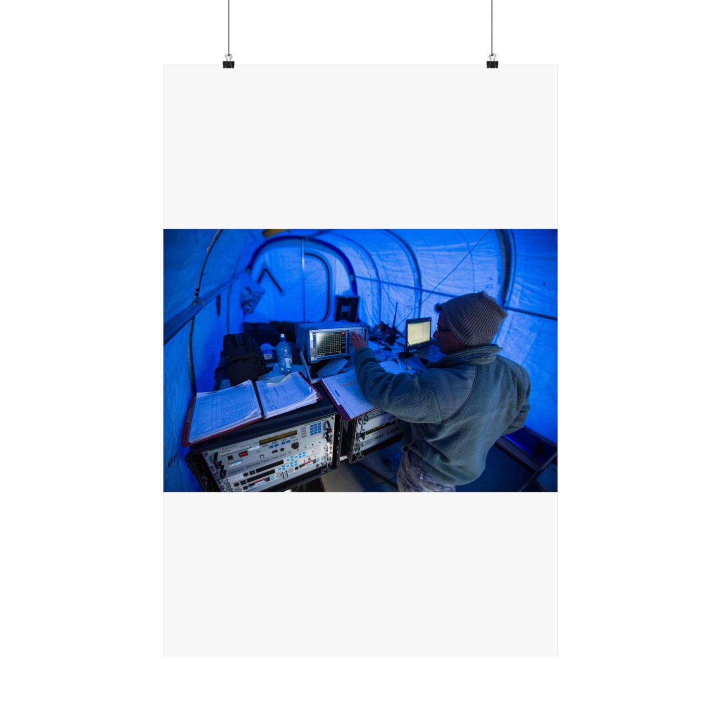 U.S. Air Force Staff Sgt. Titus Poulose of the 263rd High Quality Matte Wall Art Poster for Home, Office, Classroom