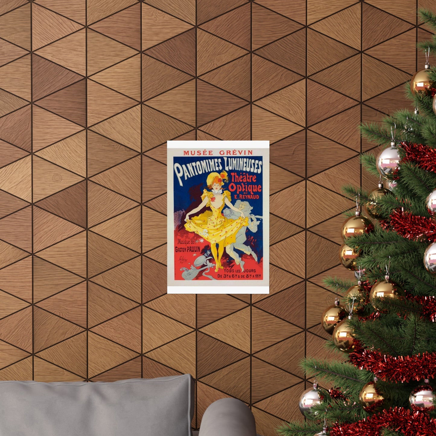 Affiche pour le Musée Grévin, "Pantomimes lumineuses". High Quality Matte Wall Art Poster for Home, Office, Classroom