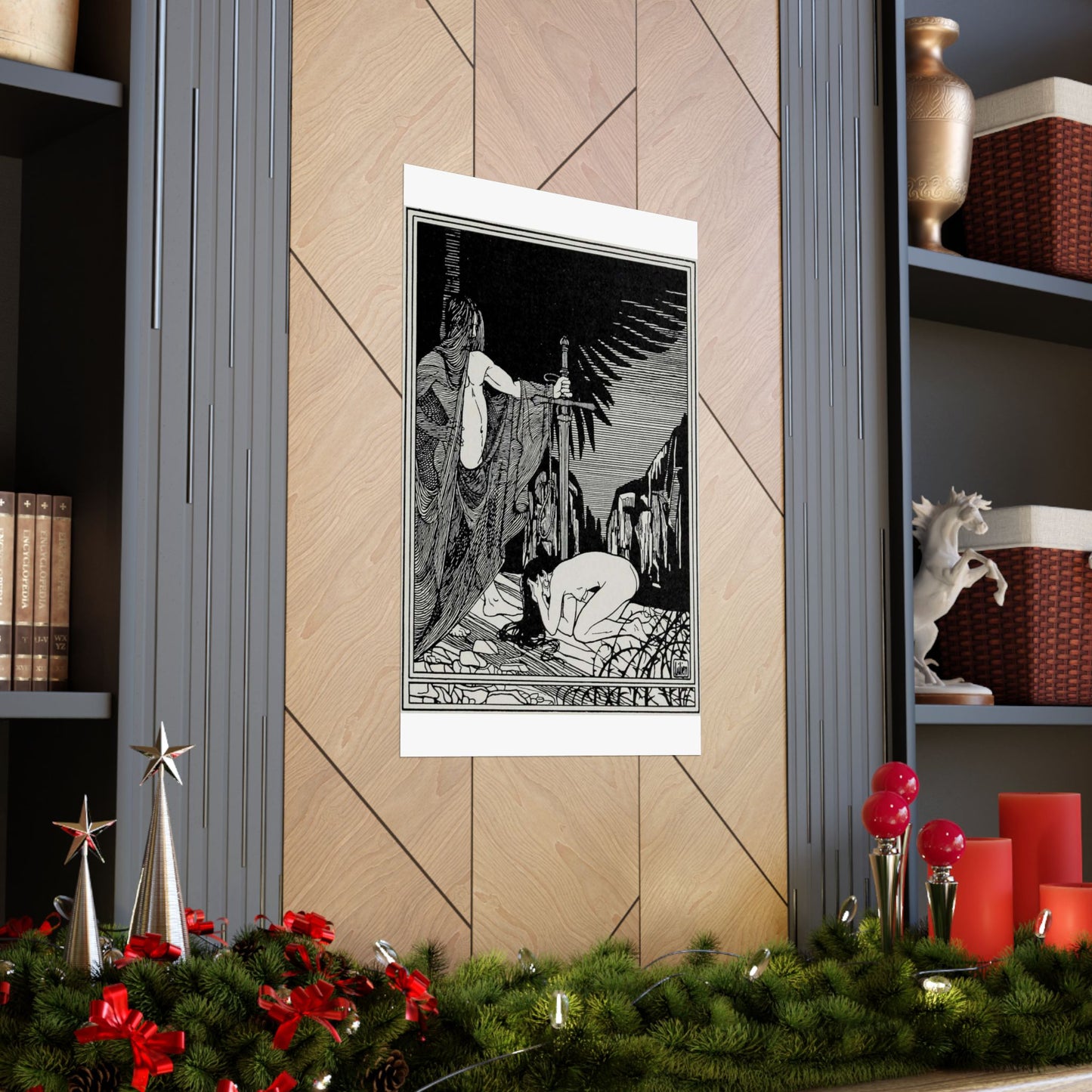 Juda 3 - Art nouveau public domain image High Quality Matte Wall Art Poster for Home, Office, Classroom