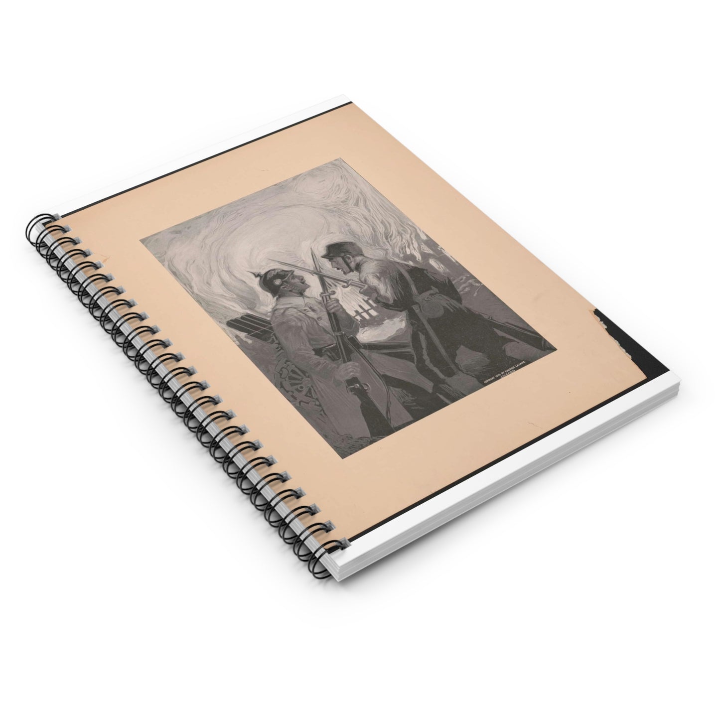 The victor - Print, Library of Congress collection Spiral Bound Ruled Notebook with Printed Cover