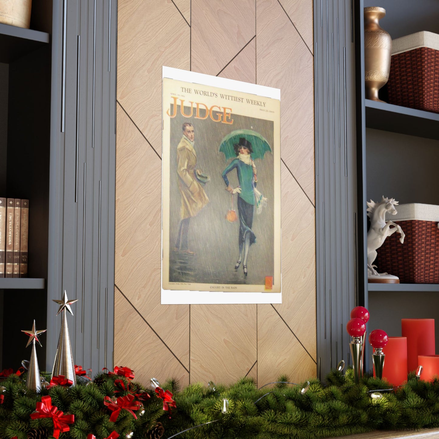 JudgeMagazine19Apr1924 - Art Deco public domain image High Quality Matte Wall Art Poster for Home, Office, Classroom