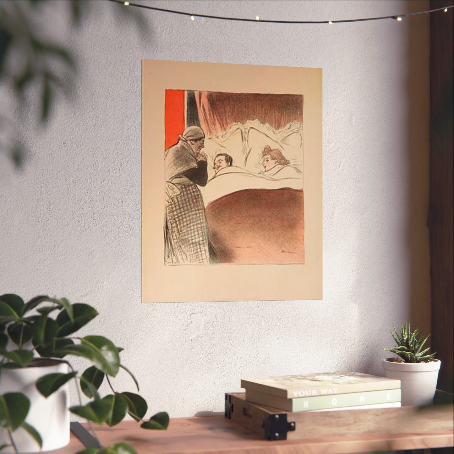 Steinlen - je-l-ai-promis-a-gertrude High Quality Matte Wall Art Poster for Home, Office, Classroom