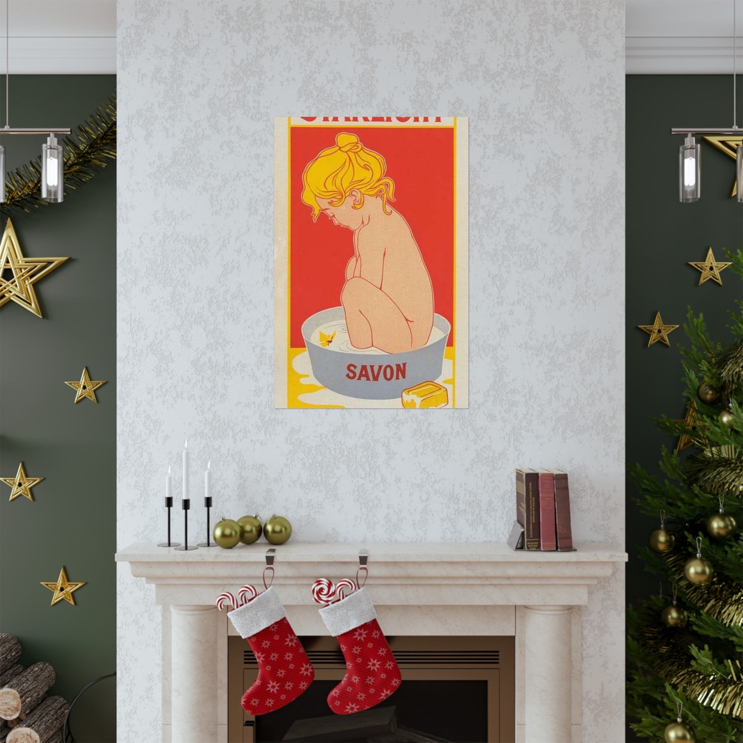 Affiche belge pour le "Savon Starlight". High Quality Matte Wall Art Poster for Home, Office, Classroom