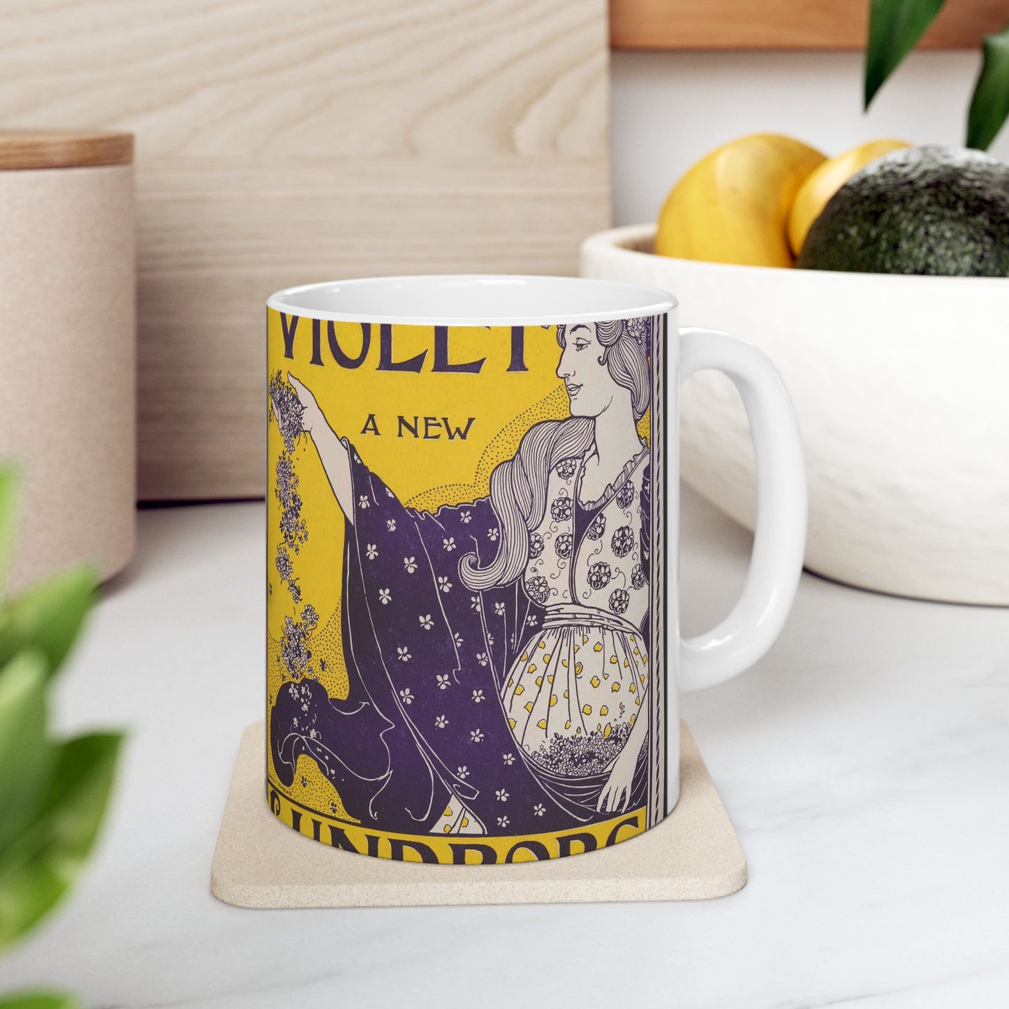 Louis Rhead - Try vio-violet a new Lundborg perfume Beautiful Novelty Ceramic Coffee Mug 11oz