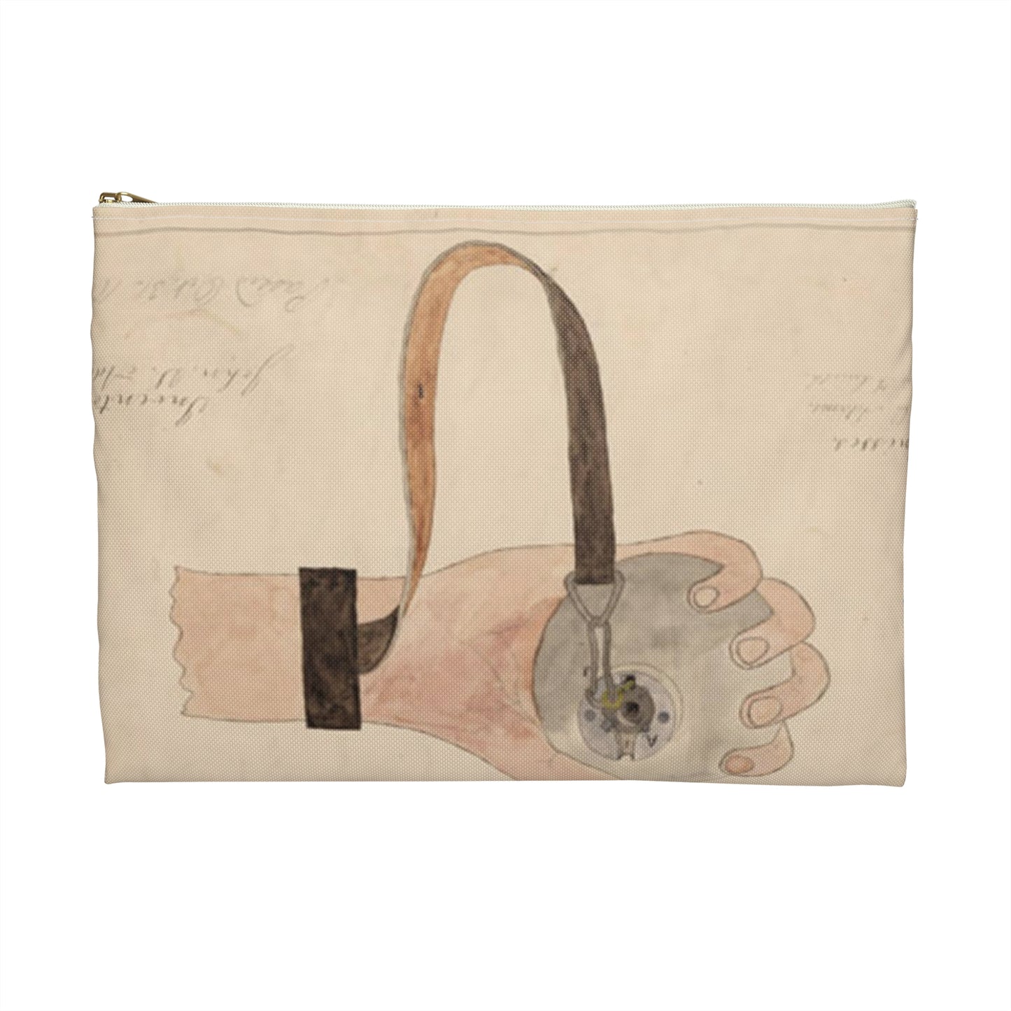 Patent drawing - Drawing of Improved Hand Grenade Public domain image Large Organizer Pouch with Black Zipper