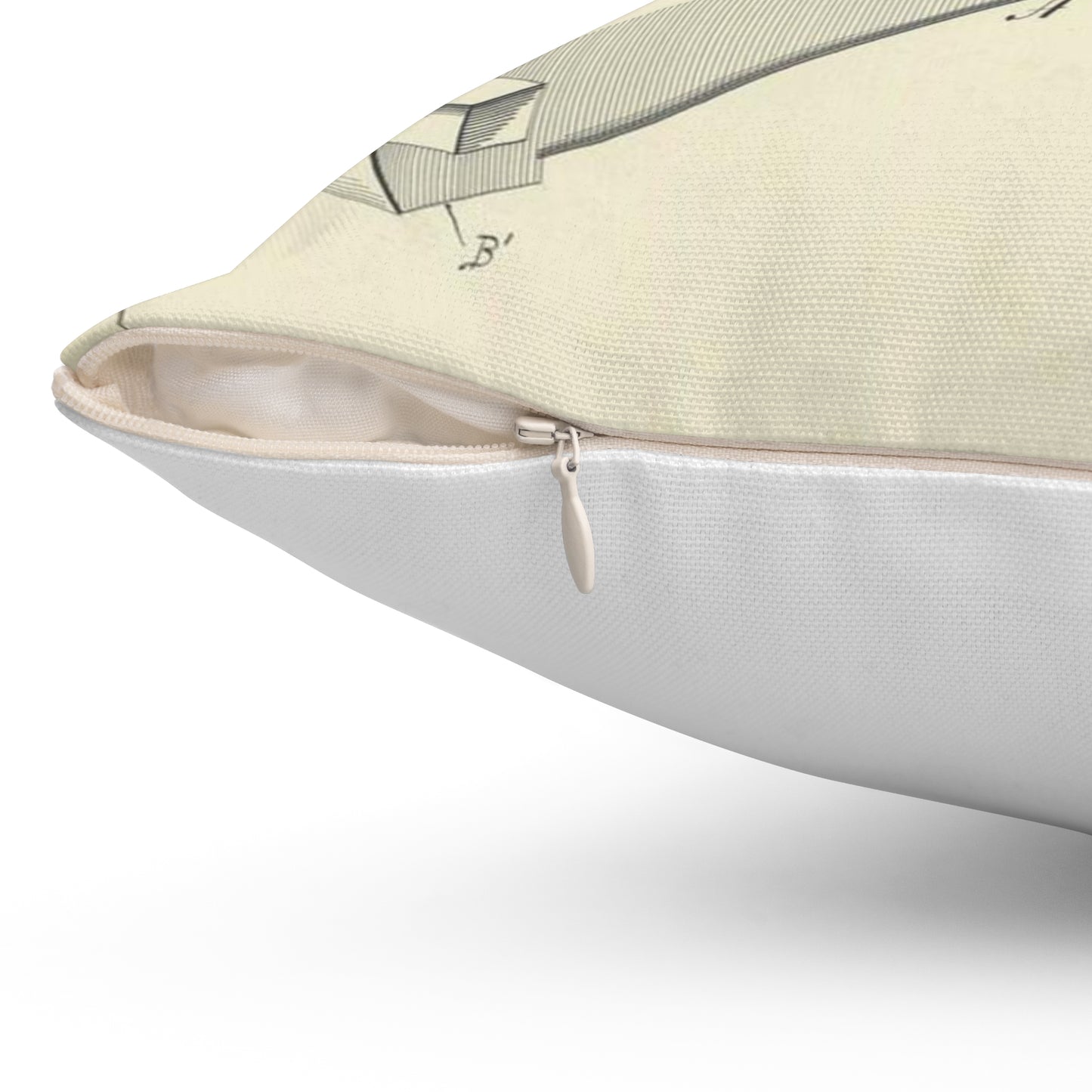 Patent drawing - for S. Boone's Ironing Board Public domain image Decorative Accent Square Pillow