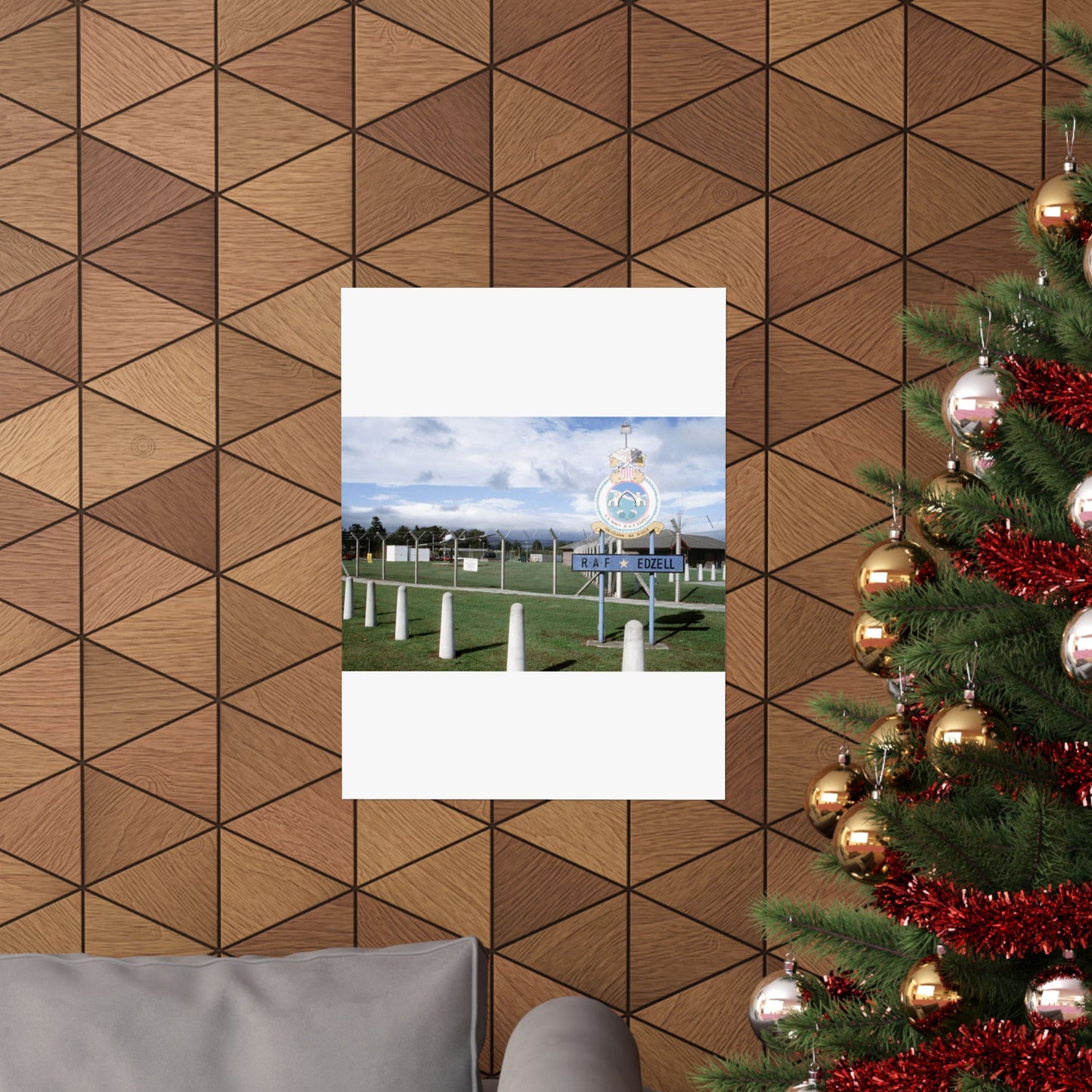 Front RAF Edzell, Scotland, location of 17th Surveillance Squadron. Exact Date Shot Unknown High Quality Matte Wall Art Poster for Home, Office, Classroom