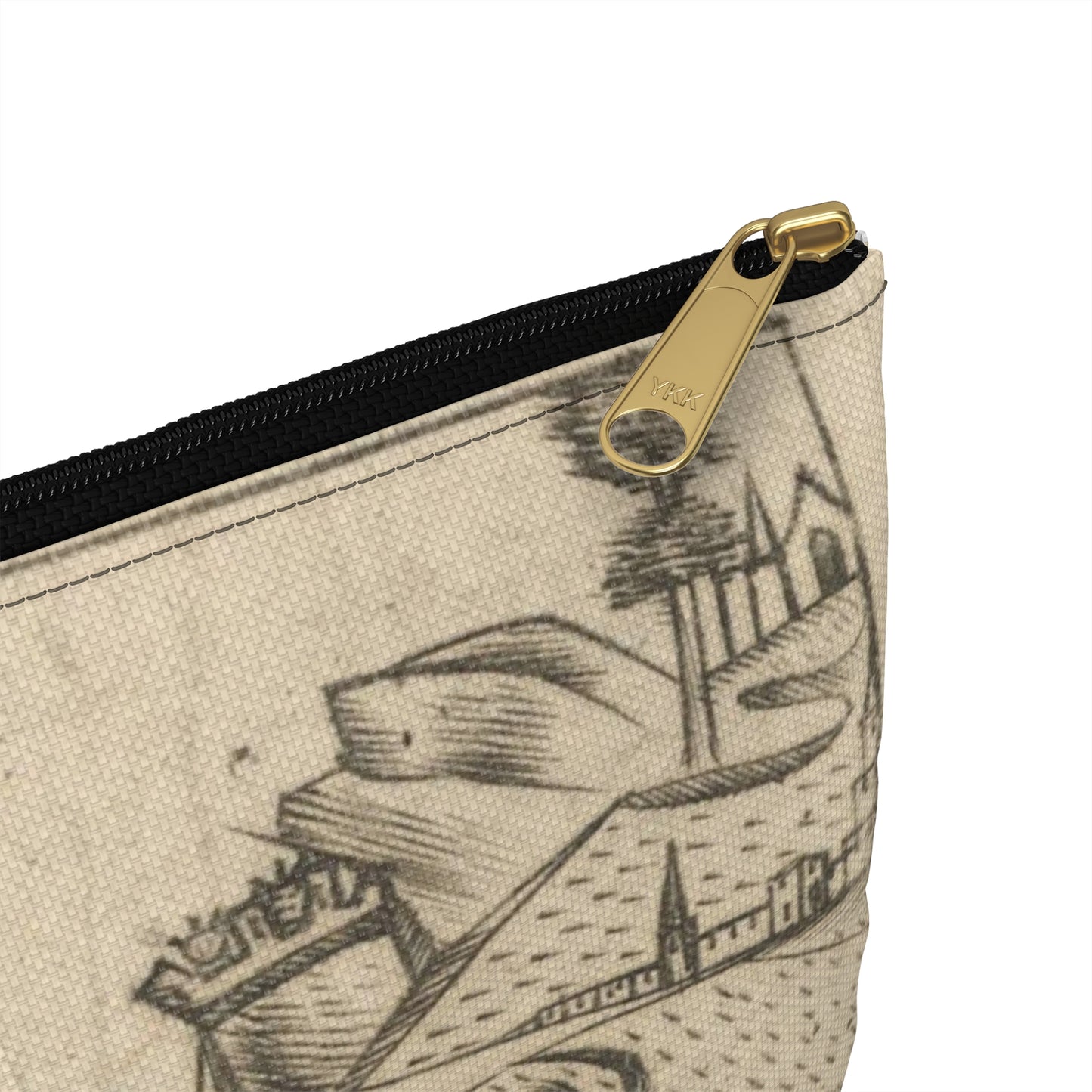 Israhel van Meckenem the Younger - St. George, Martin Schongauer, German Large Organizer Pouch with Black Zipper
