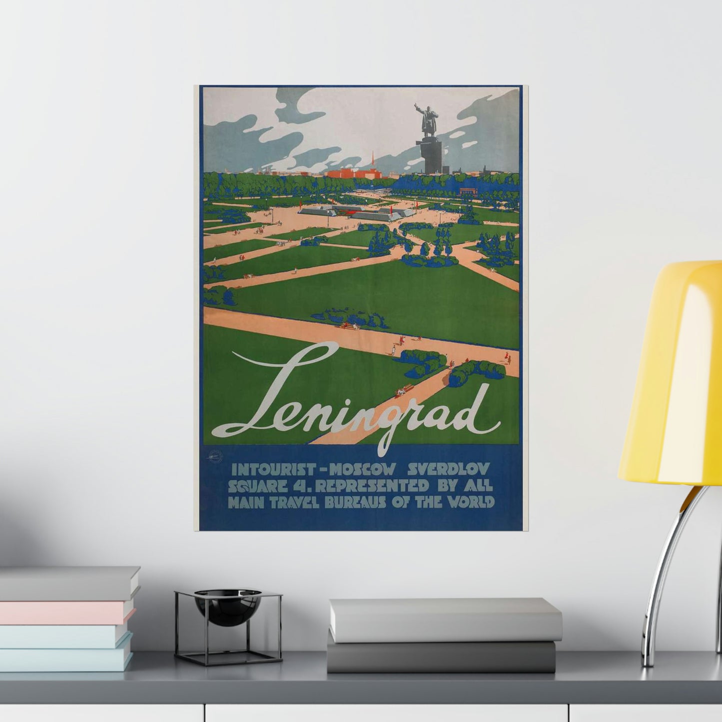 Leningrad (Travel poster), Art Deco Poster High Quality Matte Wall Art Poster for Home, Office, Classroom