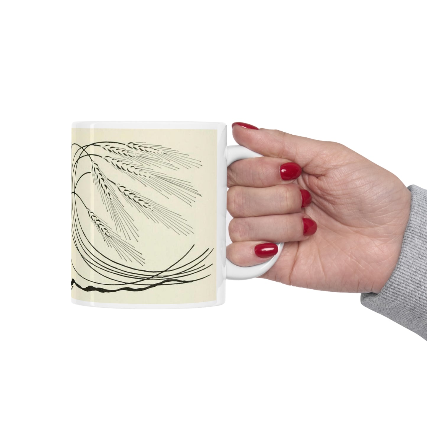Otto Eckmann - Blé - Art nouveau public domain image Beautiful Novelty Ceramic Coffee Mug 11oz