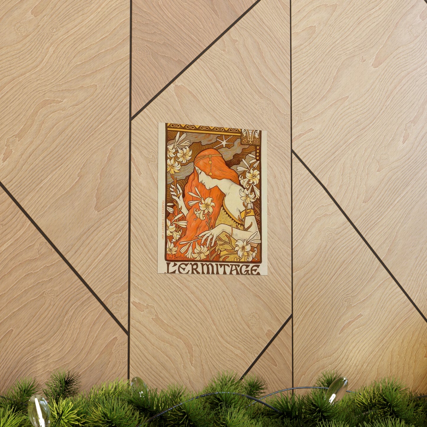 Paul Emile Berthon - Affiche pour la Revue "l'Érmitage. High Quality Matte Wall Art Poster for Home, Office, Classroom