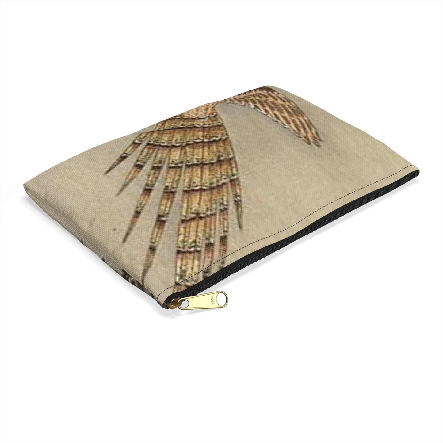 Koson - quail-over-the-forest, Ohara Koson Large Organizer Pouch with Black Zipper