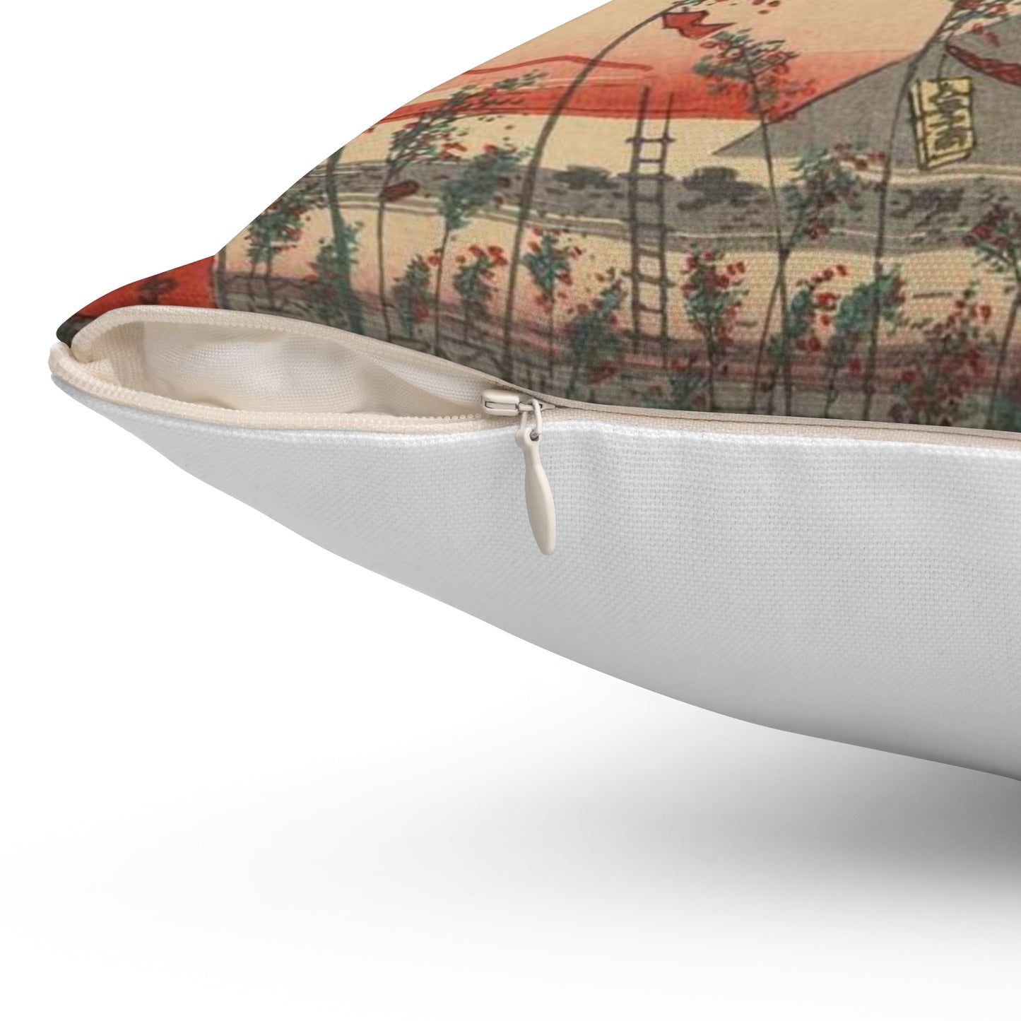 Gajō icchō, Ando Hiroshige - Public domain portrait drawing Decorative Accent Square Pillow