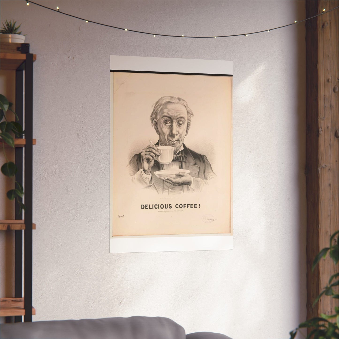 Delicious Coffee! - Print, Library of Congress collection High Quality Matte Wall Art Poster for Home, Office, Classroom